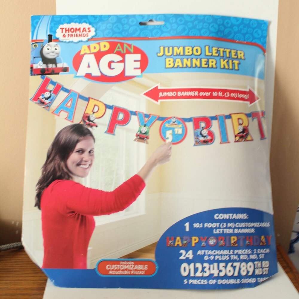 ❄️ 5/$25 🎄Thomas & Friends Jumbo Birthday Banner